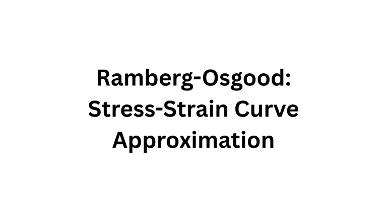Title slide displaying 'Ramberg-Osgood: Stress-Strain Curve Approximation' in large black text on a light gray background